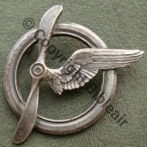 BREVET MEMBRE EQUIPAGE AVION & DIRIGEABLE No10325  SM 2ANNEAUX Dos lisse No10396 Sc.laureat4 71Eur03.11
