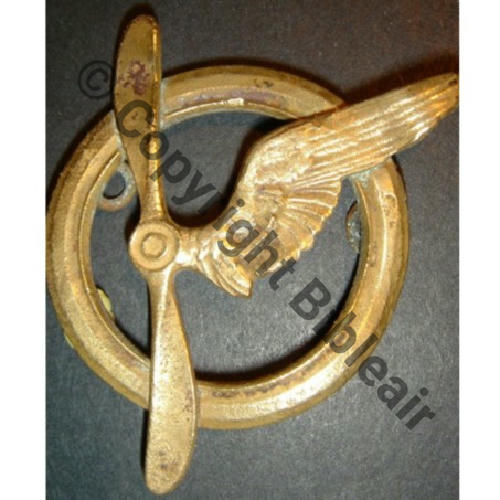 BREVET MEMBRE EQUIPAGE AVION & DIRIGEABLE No16055  SM 2ANNEAUX Dos lisse  Src.palpatine76 35Eur11.12 