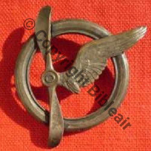 BREVET MEMBRE EQUIPAGE AVION & DIRIGEABLE No7214 SM 2Anneaux Dos lisse No7214 precede poincon carre Sc.barnabe84  89Eur03.07
