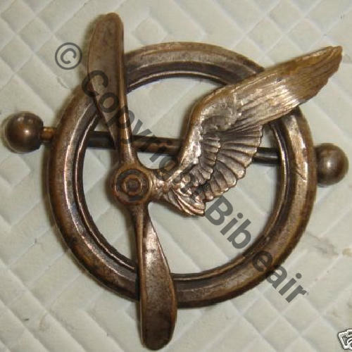 BREVET MEMBRE EQUIPAGE AVION & DIRIGEABLE No9512  SM 2ANNEAUX Dos lisse Src.sweetpatotie 55Eur01.09