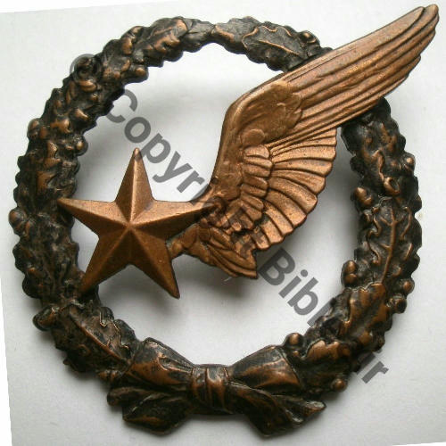 BREVET OBSERVATEUR AVION WW1 B237 Modele 1916 SM 2Anneaux Dos lisse Src.roxhan  