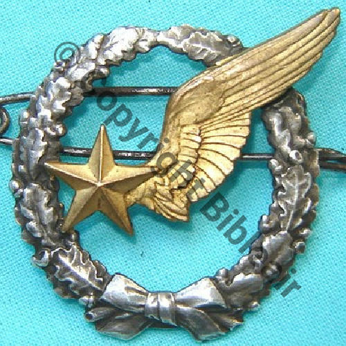 BREVET OBSERVATEUR AVION WW1 B5137 Modele 1916 SM 2Anneaux Dos lisse Src.juna629 131Eur06.12 