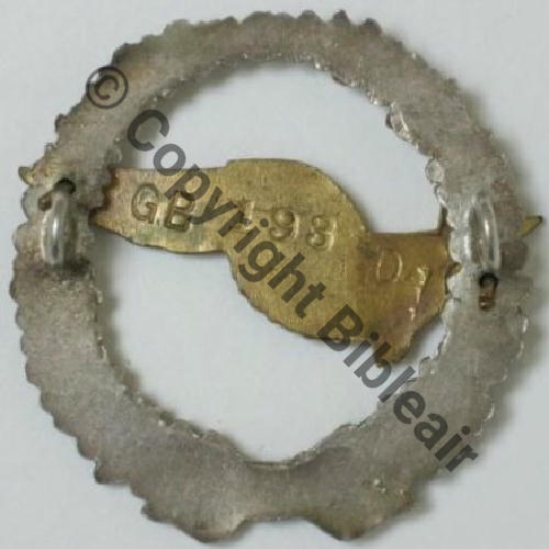 BREVET OBSERVATEUR AVION WW2 NoGB.193 (01...) Modele 1916 SM 2Anneaux Dos lisse Aile brochee DOS Src.roland61.09 151Eur03.15