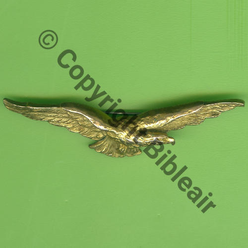 BREVET PILOTE  WW1 Avant 1916 COPIE Eping bascule bijoutier NEUVE Dos lisse POINCON FIX 67mm Src.Y.GENTY 40Eur(x2) 