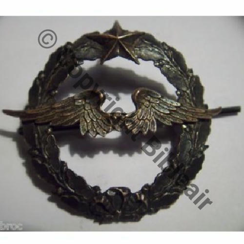 BREVET PILOTE  WW2 No 38441  SM 2Anneaux Dos irreg 50x55mm MODELE NON REGLEMENTAIRE.. Sc.carybroc 128Eur11.10 