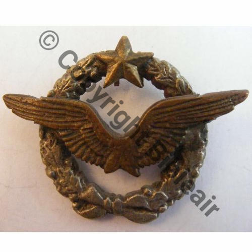BREVET PILOTE Fab locale INDO Moulage 3 parties 2Anneaux limes Dos strie  35mm couronne epaisse 3mm Src.vieillarde 30Eur04.15