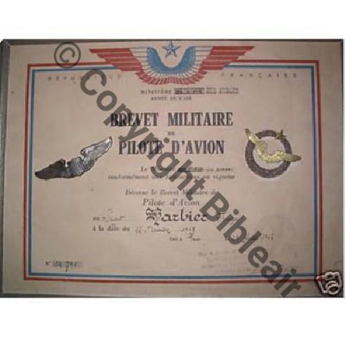 BREVET PILOTE PAPIER FAFL Sc.piquelalune 126Eur12.08