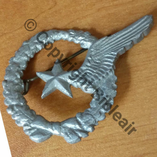 ELEVE PILOTE AVION  Fab Artisanale moule Eping plate Dos lisse irreg Src.gilaero 50EurInv 