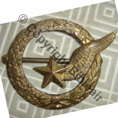 ELEVE PILOTE AVION  SM AILE bronze emboutie grave main Raymond 1939 Dos lisse Poincon forme ecu Sc.sweetpatoties 27Eur12.08 