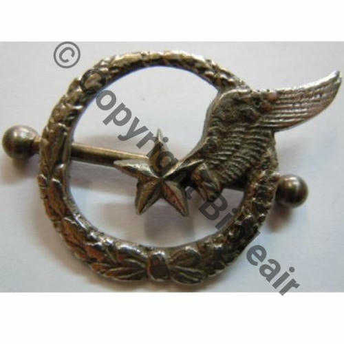 ELEVE PILOTE AVION  non reglementaire  WW1...  SM Moulage 2Anneaux Dos irreg 47x34mm Sc.francemilitaria 130EurInv 