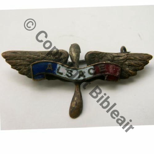 INS NON REGLEMENTAIRE  BREVET AEROSTIER ALSACE  SM Eping bascule 43x22mm Src.barba2so 30EurInv 