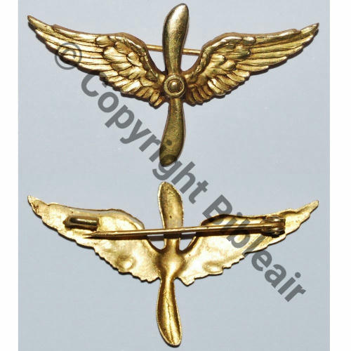 INS NON REGLEMENTAIRE  BREVET AEROSTIER Cie Aero BARTLETT p249 No5  SM Eping bascule  Laiton Embouti Src.maverik6283 20EurInv 