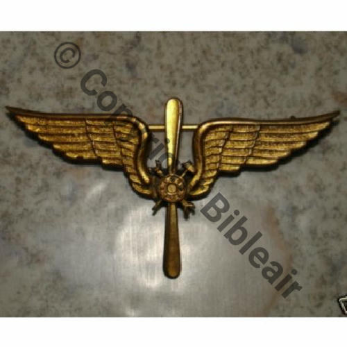 INS NON REGLEMENTAIRE  BREVET MECANO AEROSTIER... SM Eping bascule Dos strie 59x32mm Sc.C.Berthaud 27Eur10.09