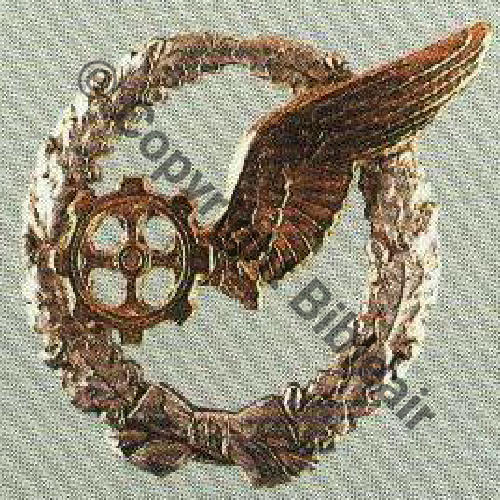 OBSERVATEUR Ts types ballons et cerf volants ou MECANICIEN ou ELEVE PILOTE de DIRIGEABLE bronze integral