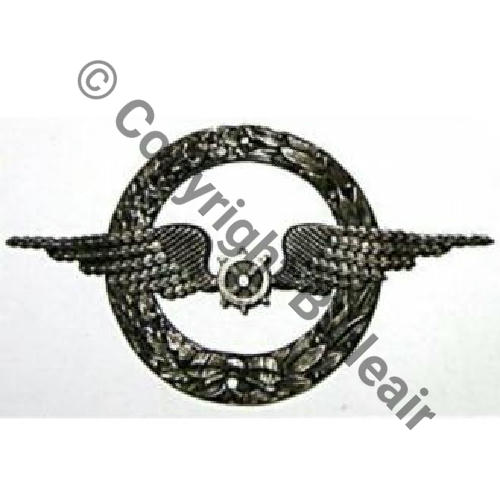 xx BREVET MEC NAV INCONNU FRANCE sans etoile  SM 2trous a coudre Embouti 75x42mm Sc.propeller520 80Eur11.06 