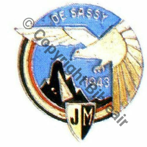 Grpt HAUTE SAVOIE Centre HYVERNAUD (CNE) Eqp SYLVESTRE DE SACY (CNE) AUGIS Metal leger dore Dos lisse SM Anno lime Sc.S&T