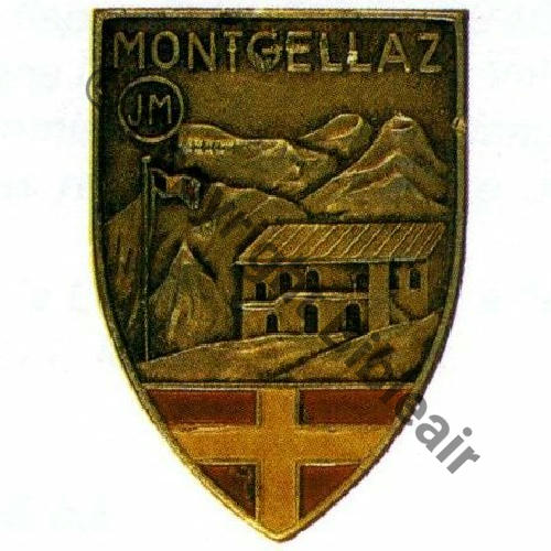 Grpt SAVOIE Gpe MONTGELLAZ  AUGIS Alu peint 1943 Sc.S&T