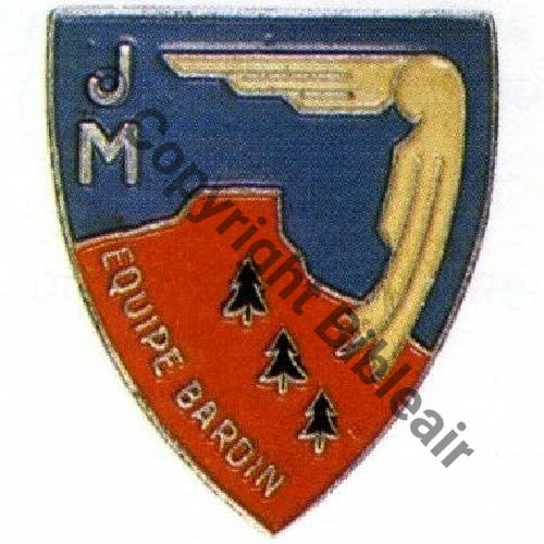 Grpt SAVOIE Gpe MONTGELLAZ Eqp BARDIN (SLT)  AUGIS Alu peint 1943 Sc.S&T