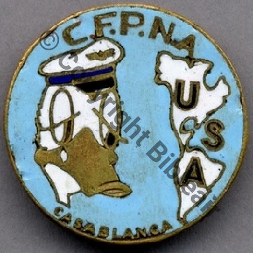 CENTRE FORMATION PN en AMERIQUE CASABLANCA 24eme Det 1945 Jamais parti aux USA  SM Sc.P.LAVERDET