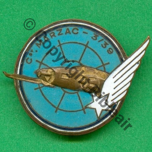 PROMO 39 COMMANDANT MARZAC 3.39  SM Bol fenetre Dos lisse Sc.militaria medailles 600EurInv 