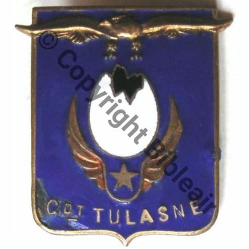 PROMO CDT TULASNE A.AUGIS.LYON Grave ECOLE PILOTAGE CHATEAUROUX 1ePROMO 1945 Bol allonge Dos lisse irreg No37 ECLAT Src.ugca76 82Eur03.07