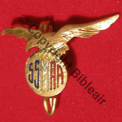 SSMAA Societe Secours Mutuel Armee de l.Air   Ante 1947  AB SM Bol poinconne 26x15mm Sc.tmccormack 4Eur03.09