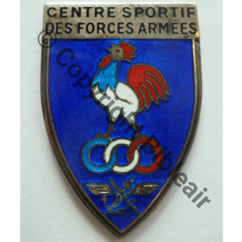 NH CENTRE SPORTIF DES FORCES ARMEES DrPNRom ARGENT Attaches KC Dos lisse Src.ermanauctions 80Eur08.16 