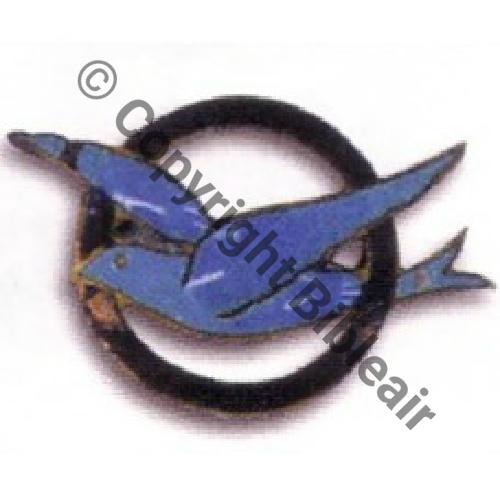 070   SAL.70 MOUETTE VOL Emaille Andre DREYFUSS Classe1916  Sc.BARTLETT 