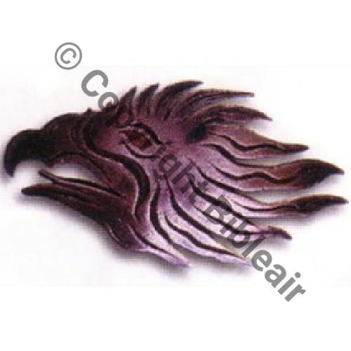 134  1918.04 AIGLE POINCON BR.134 ARGENT DECOUPE Src.Ph.BARTLETT 