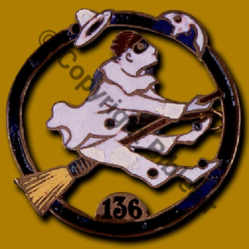 136   1918 VB.136 Metal estampe emaille Src.BARTLETT via A.DENIS 
