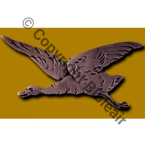 093  1918- A0593NH SPA.93 CANARD Argent moule  Src.BARTLETT via A.DENIS 