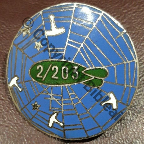2.203 Cie AEROSTATION DE PROTECTION  SM Bol dos lisse irreg Src.pirate0134 218Eur12.20 