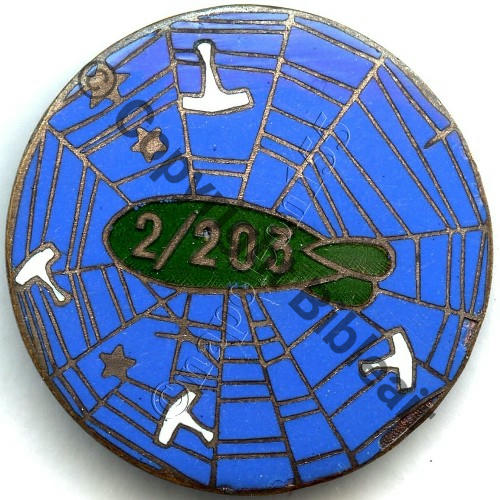 2.203 Cie AEROSTATION DE PROTECTION MORET EMAIL Poincon circul Bol dos lisse irreg Src.STELLA 212Eur(x2)