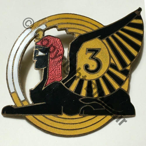 61.2.3   1937-43 BR.45 ou C.543 3eDRILLE GB.2.61 ORAN BISKRA  A.AUGIS LYON 2Lign 2Anneaux Dos lisse Grave ecrit ronde Groupe 2.61 Escadrille 3 Src.tonio34 760Eur04.23 