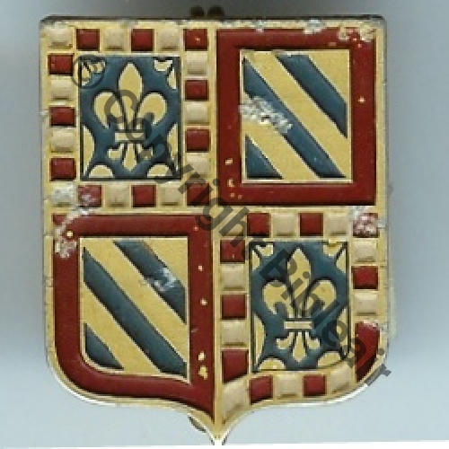 32.1  GBM I.32 BOURGOGNE Alu peint circa1945  A.AUGIS LYON ST.BARTH 2Li 2Griffes Dos lisse Sc.doume380 69Eur06.11
