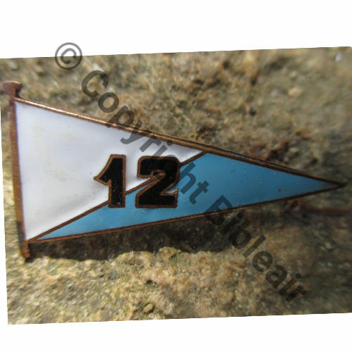 012  1939.40... SPA.12 FANION BLEU BLANC 2eDRILLE GC.I.6  A.AUGIS ST.BARTH LYON 3Li Bol fenetre allonge Alu Dos grenu cuivre 43mm Src.norma13011 463Eur09.17 