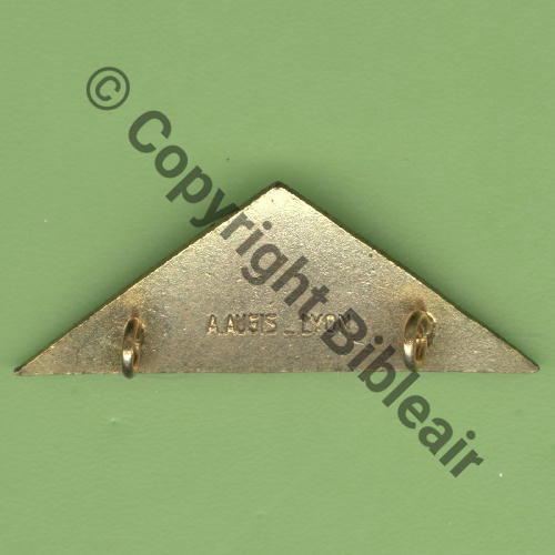 CORS 1939.40 GC.I.3 CORSE  A.AUGIS LYON 1ligne en creux 2Anneaux Dos lisse irreg scintillant Serpent orange Src.Y.GENTY 