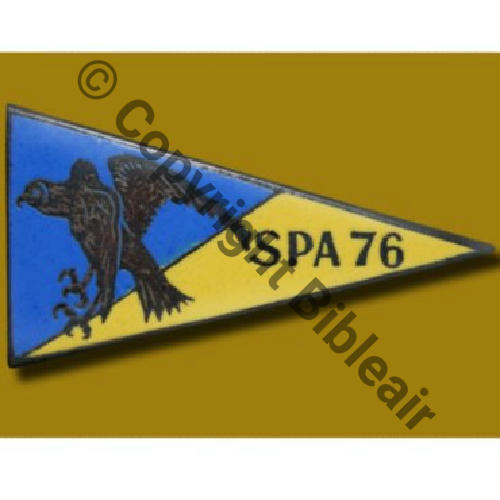 561.1.2  1940+ SPA.76 FANION JAUNE BLEU AIGLE 2eDRILLE GARC I.561 devenu GC.II.10 SM Bol Src.collect JJ.LECLERCQ  IMG.ALBIN DENIS 270Eur12.14 