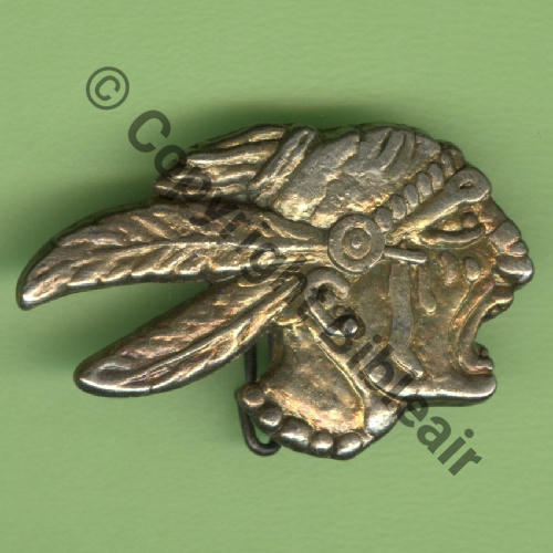 124  COMMEMO SPA.124 1993 2PLUMES BASSES 93e AEROSQUADRON DORE  SM Bol fenetre allonge tronque Dos lisse irreg Grave LAFAYETTE 1993 35x20mm Src.Y.GENTY 26Eur10.21 