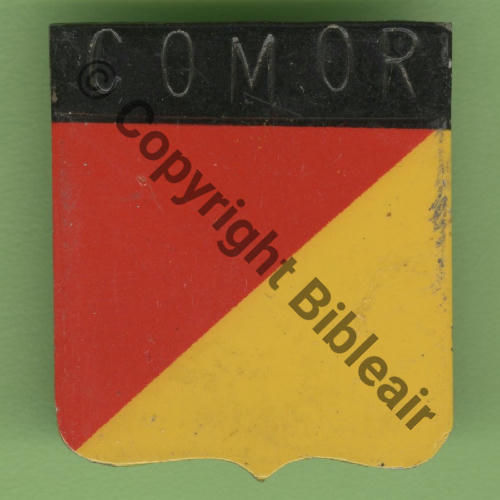 COMOR DISSOLUTION  1eEC 1966 CORSE MORVAN SM Bol pastille poinconne AB.P rapporte Dos lisse Src.Y.GENTY 50Eur07.21 