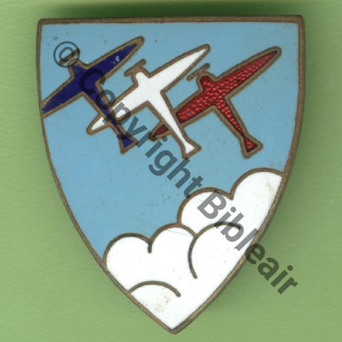 ESCADRILLE TRICOLORE SUR SPITFIRE  MEKNES  SM Bol fenetre Dos grenu  Src.Y.GENTY 91Eur(x4) 