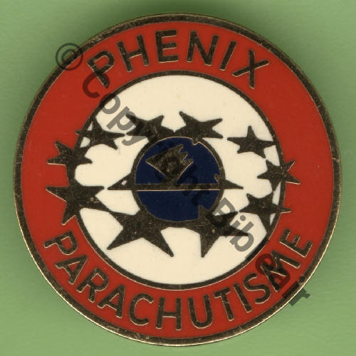 PHENIX EQUIPE REPRESENTATION PARA AA  FIA Lyon Tambour Dos lisse irreg scintillant Src.Y.GENTY 45Eur 05.22 