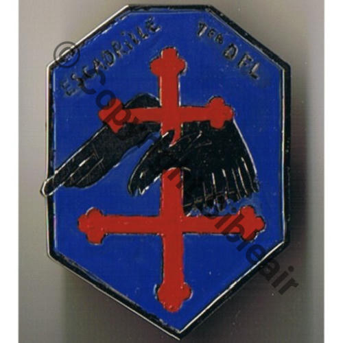 ESCADRILLE 1ere DIVISION FRANCAISE LIBRE 338e Peloton Aerien Observ du 1eRAO  Fab Perso COPIE recente Bol fenetre allonge colle araldite Alu decoupe Dos lisse plat et raye Sc.S.GARNIER 