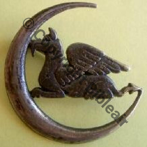 39.1.3  1920-23 SAL.24 58eDRILLE du LEVANT  SM Eping bascule  Dos lisse irreg ARGENT 32mm Sc.militetemule 206Eur11.07