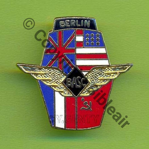 NH Base Allied Safety Control  BERLIN GB USA ENVERS  SM Recent Eping bascule bijoutier verticale Dos lisse brillant Drapeau US inverse Src.Y.GENTY 33Eur(x8) 
