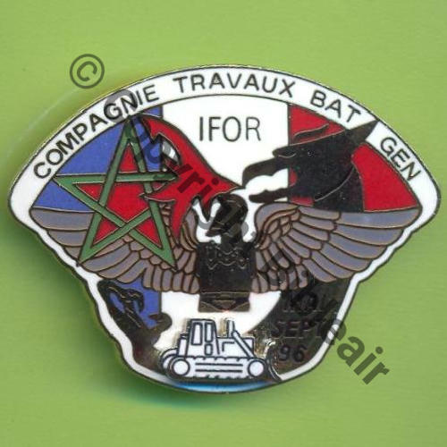 NH  BATGEN 9 IFOR MOSTAR 2e mandat 1996 Mai Sept  Cie TRAVAUX  TOUL EMBAL Quadrlle fin  No100 Src.Y.GENTY 14Eur(x4) 