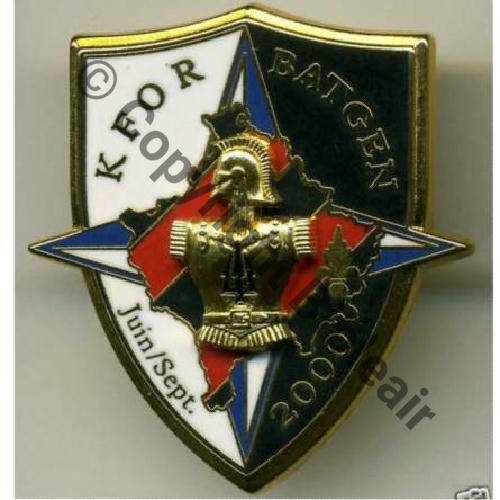 NH  BATGEN KOSOVO KFOR 25e RGA Juin Sept 2000 4e Mandat  LR.PARIS No1494 Src.olivier450 15Eur02.10