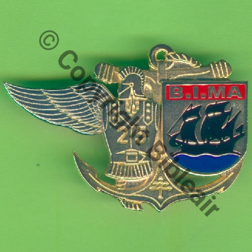 NH  GABON Det GENIE AIR 1er MANDAT 2006 BIMA.25eRGA  SM 2Attach PINS Dos lisse irreg grave GABON 2006 Src.Y.GENTY 15Eur06.19 