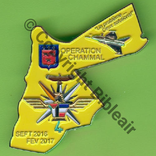NH  JORDANIE OPE CHAMAL 4eCOGA 25eRGA 09.16 a 02.17  De Griffes et butees Dos lisse No053 Src.Y.GENTY 15Eur(x2) 