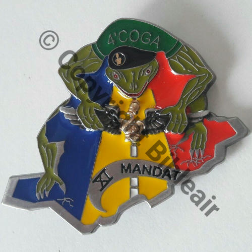 NH  TCHAD 4eCOGA XIe MANDAT De 2Griffes dos lisse strie Src.thetrooper4454 45Eur(x2) 